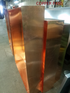 copper drip pans